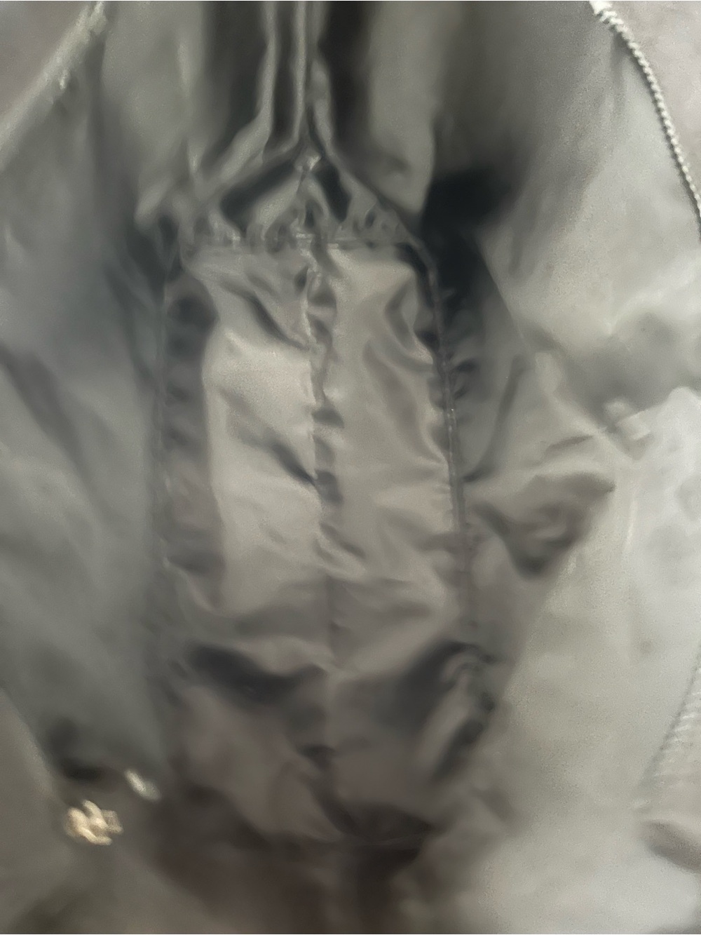 Victoria's Secret Black Textured Ruched Tote - Picture 5 of 5
